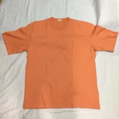 GU ヘビーウエイトビッグTシャツ　オレンジ　メンズ　XL