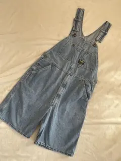 【美品】【希少】OSHKOSH オシュコシュ　ハーフデニムサロペット　サイズ34