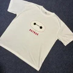 3537] Tシャツ半袖 白 Disney ベイマックス ビッグシルエット 3L