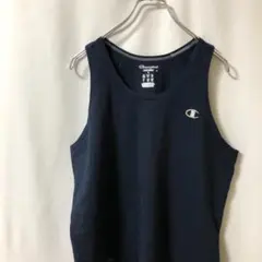 N-4978 Champion アメリカ古着 ロゴ刺繍 タンクトップ L