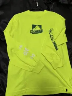X-LARGE 蛍光イエロー ロングスリーブ Tシャツ M