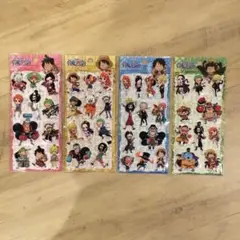 ワンピース　ぷくぷく　マシュマロ　シール　　　海外公式　正規品　４枚セット
