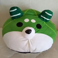 イヌ軍艦 ぬいぐるみ クッション 緑