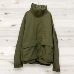 GU スタンドカラー オーバーサイズ ブルゾン カーキ オリーブ 1713v