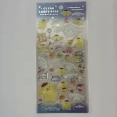 신품・ 미개봉 산리오 クリアキャンディシール 폼폼푸린 시나모롤