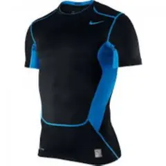 Nike Pro Combat Tシャツ M ブラック/ブルー