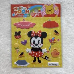 Disney ミニーマウス 着せ替えシール 立体シールのサムネイル