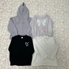 キッズ 長袖トップス 4枚セット