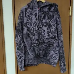 SUPREME 総柄 プルオーバーパーカー