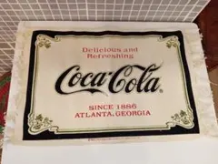 希少　コカコーラ　マット　タペストリー　ビンテージ　レトロのサムネイル