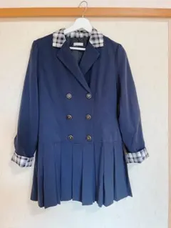 axesfemmePOETIQUE ポイントチェックダブル釦ジャケット JK