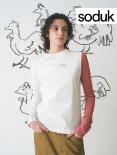 soduk スドーク ランダムパネルTシャツ トップス 白 ホワイト - メルカリ
