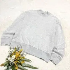 【ユニクロ】UNIQLO スウェットプルオーバー グレー M ○