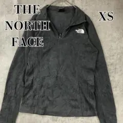 ザノースフェイス ブラック フリース ハーフジップ 刺繍ロゴ 長袖 【9861】