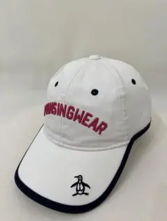 【Munsingwear】ホワイト キャップ スポーツ　ゴルフ
