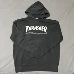 THRASHER ブラック フード付スウェット XL