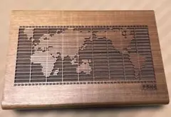 レーザークラフト　卓上ペンケース　木製小物入れ FSK アフリカンウォールナット