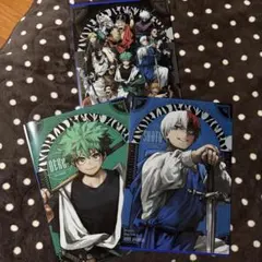 最強ジャンプ ヒロアカ 緑谷出久 轟焦凍 新十傑 クリアファイル　3枚セット