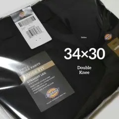 34×30【新品・未使用】ディッキーズ　ダブルニー　85283　　BLACK