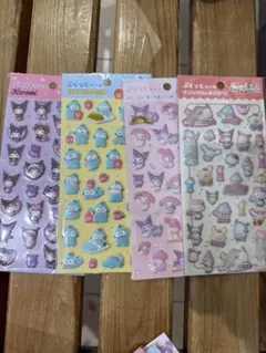 サンリオぷくっとシール4種類