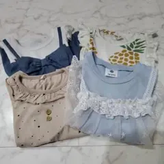 女子トップス3枚ワンピース1枚　SKÄPE 90、95、100size4枚セット