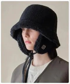 【新品未使用】VARZAR/バザール フリースバケットハット ブラック