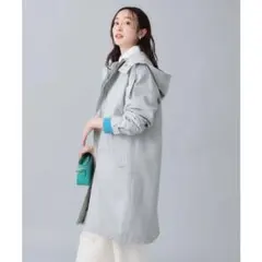 ✨新品　タグ付き✨撥水 2WAY フード付き ロングマウンテンパーカー M