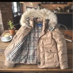 バーバリーブルーレーベル　3way フード付き ダウンジャケット ノバチェック