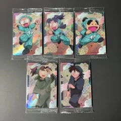 忍たま　ウエハースの段　カード　土井半助　山田利吉　きり丸　乱太郎　しんべヱ