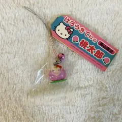 ご当地キティ 岡山限定 桃太郎 根付け ストラップ 2002年
