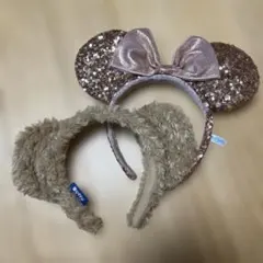 ディズニー ミッキー耳カチューシャ 2点セット