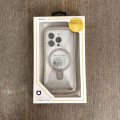 iPhone 15 Pro専用強化ガラスクリアケース iFace ベージュ