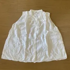 UNIQLO ノースリーブシャツ ホワイト M