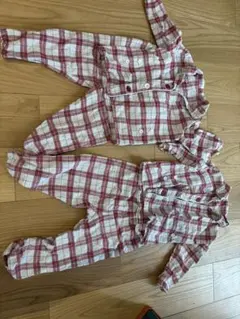 無印良品 長袖パジャマ 90-100cm 双子お揃い