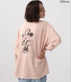 【Disney(ディズニー)ミッキー&ミニー】ロンＴ　ベイフロー