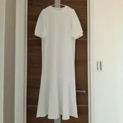 OLIVE des OLIVE♡ロングワンピース/半袖 ホワイト Fサイズ