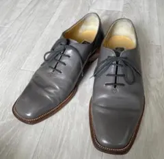 CRIFF レザーシューズ　グレー レースアップ ビジネスシューズ