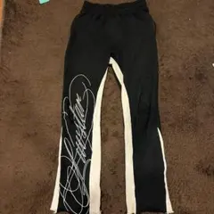 再販無し‼️ luvstar ブラックフレアパンツ ラインストーン フレア