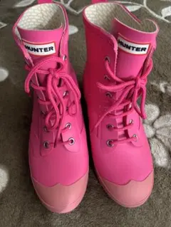ハンター レインシューズ ピンク 23cm