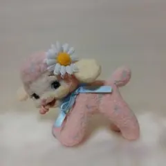 ハンドメイド ねずみ ピンク - メルカリ