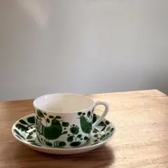グスタフスベリ/ブロー ヒュサール コーヒーカップ＆ソーサーと180mm 