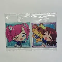 アイカツ！シールウエハース 天羽まどか 紫吹蘭 2枚セット