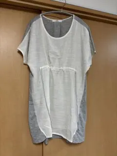 ikka 異素材切り替えチュニック