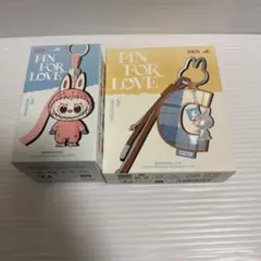 (2点セット)POP MARTイニシャル ラブブ PIN FOR LOVE