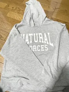 レディース　トップスearth music&ecology グレー パーカー M