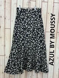 ⭐︎AZUL BY MOUSSY⭐︎トレンド豹柄⭐︎マーメイドスカートS【中古】b23