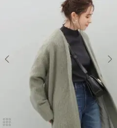 アダムエロペ　黒　ノーカラーロングコート ADAM ET ROPE'｜アダムエロペのジャケット/アウター（ブラック