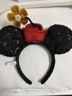 ディズニー　カチューシャ　ミニー　スパンコール