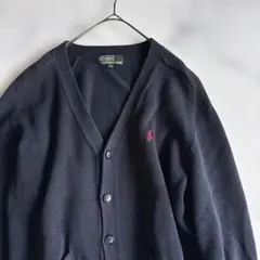 ✨美品✨ポロラルフローレン　カーディガン　紺　ML相当