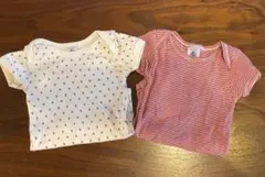 プチバトー　ロンパース　74cm　2枚セット